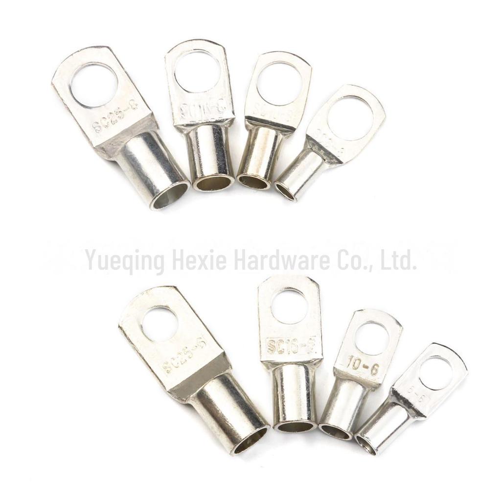 60pcs Boxed Copper Tinned Peephole SC Series Connection Terminal Set