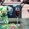 20/50/100pcs Umbrella Parasol Drinking Straws, Hawaiian Beach Cocktail Luau Party Decorations Supplies