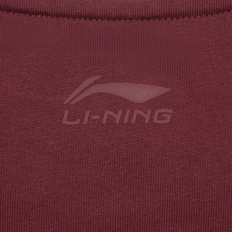 Li-Ning Футболка унисекс с принтом в полоску и надписью American Vintage Letter Logo, свободная, удобная, с коротким рукавом и заниженной линией плеч, AHSU657-3