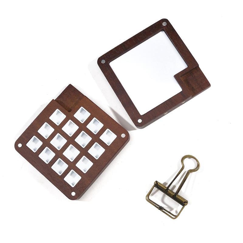 Portable Travel Handmade Watercolor Paint Palette Tray Box Empty Box