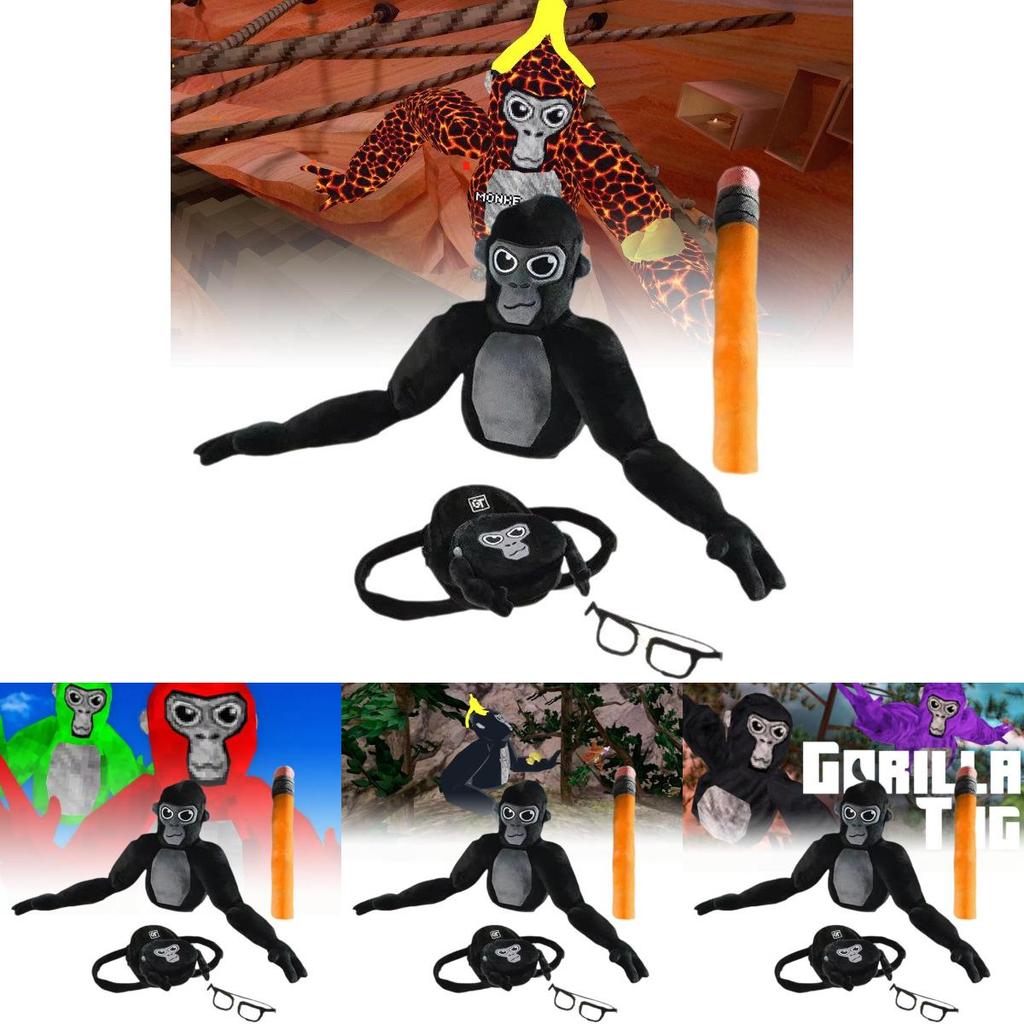 Очаровательная плюшевая игрушка-обезьянка Gorilla Tag для детей и коллекционеров 60x25 см