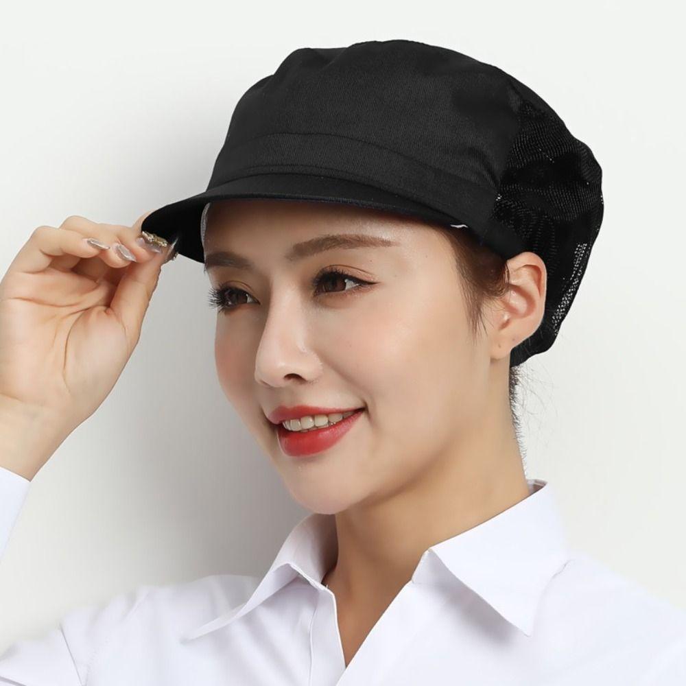 Breathable Mesh Chef Hat Cloth Cooking Hygienic Cap Chic Work Hat  Hotel Restaurants
