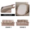 Velvet Sofa Cushion Cover for Living Room Elastic Thicken Stretch L Shape Corner Armhair Sofa Slipcover Furniture Protector