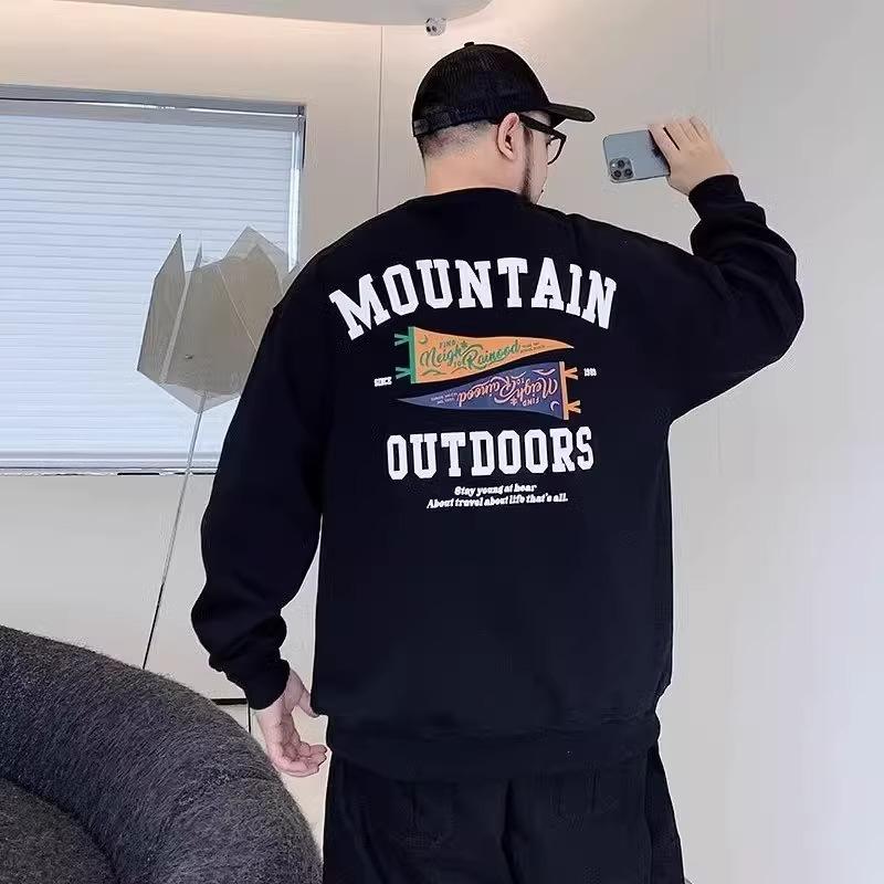 Мужские топы с длинным рукавом из мягкой высококачественной ткани с принтом, устойчивые к сминанию, уличные спортивные повседневные дышащие свободные модные трендовые удобные