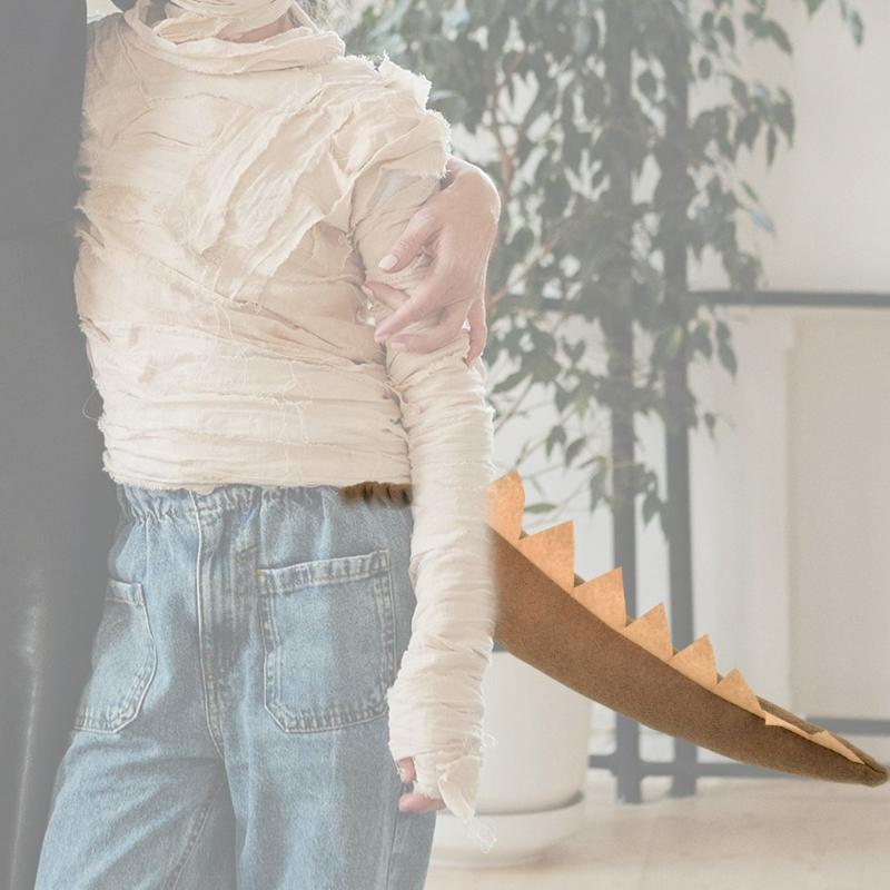 Dinosaur Tail Costume Accessory Halloween Animal Tail Dinosaur Tail for Kid Adult Halloween Birthday Christmas Role Play