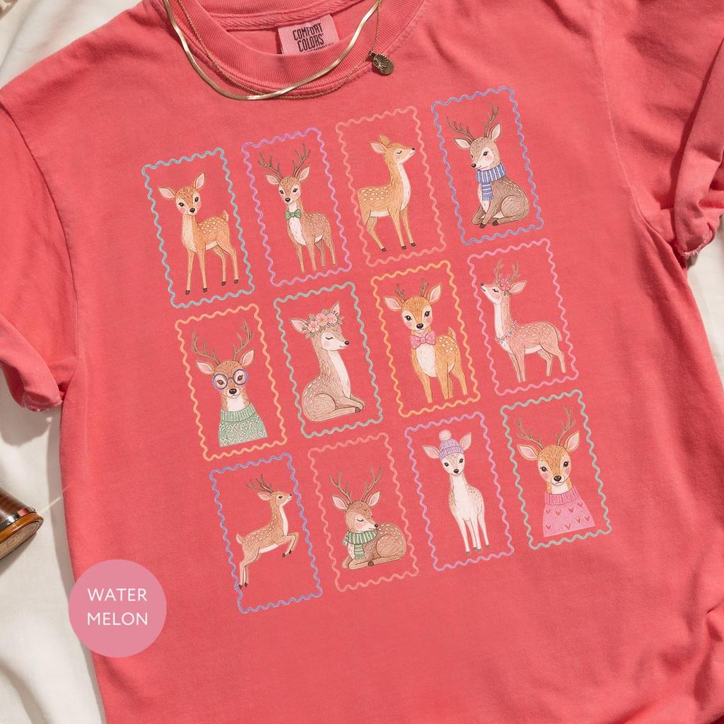 Deer T Shirt, 100% Cotton Unisex Cottagecore Graphic