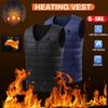 14 Area Heated Vest Warm Gilet Winter Electric USB Jacket Men Women Heating Coat Thermal
