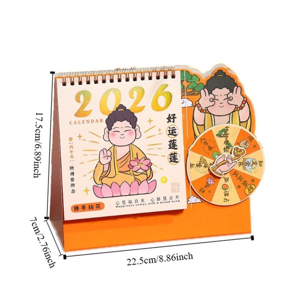 Traditional Desktop Calendar Cartoon Chinese Style Calendar Flip Calendar  Birthday Gifts