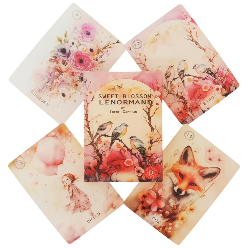 Сладкое Ленорман Оракул 38 шт. Английские Карты Судьба Гадание Колода Семейная Вечеринка Настольная Игра Игра для Гадания Новичкам Карта