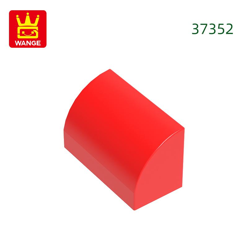 Нетоксичный 166 шт./лот Изогнутый 1x2x1 С шипами по углам Блок Moc Цветные Аксессуары Совместимые с 37352 Кирпич DIY Детская игрушка