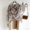 New Four Seasons Available New Silk Large Size Thin Outer Wear Neck Protection Scarf Sunscreen Warm Beach Towel For Women