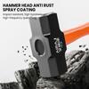 AIRAJ Octagon Hammer Тяжелый настенный молоток Цельный тяжелый ручной молоток для удаления стен Мягкая ручка Молоток из цельного железа Строительный инструмент