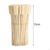 100 Pieces Bamboo Skewers Appetizers BBQ Wooden Paddle Food for Meat