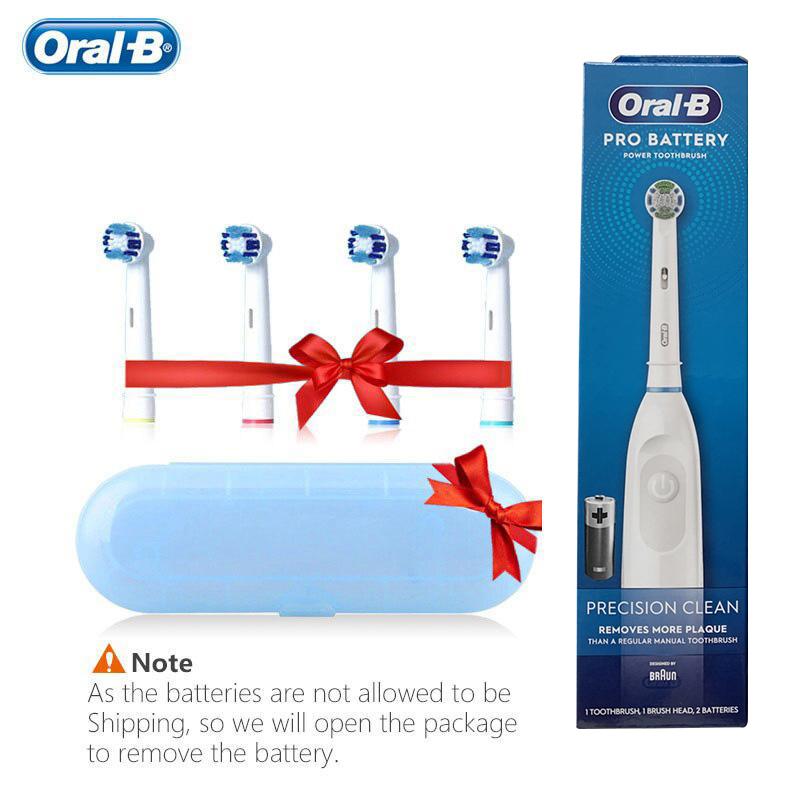 Oral B Electric Toothbrush 7600s Rotating Precision Clean Battery Type Sonic Toothbrush for Adult with Travel Case