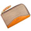 Feee Key Case Genuine Leather Tochigi Leather X Natural Wood Smart Key Compatible Card Storage Zipper Made In Japan [FEE] Men's Women's L-shaped
