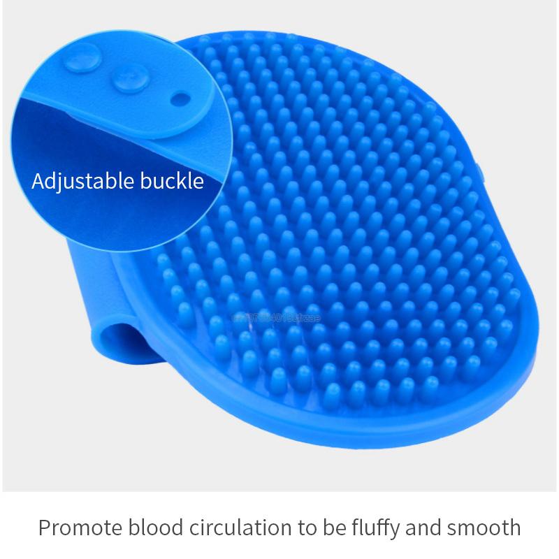 Мягкая резиновая щетка для собак, расческа для кошки, щетка для ванны, резиновая перчатка, массажная щетка для ухода за волосами, шерстью для собак, кошек 12,3*9,7 см