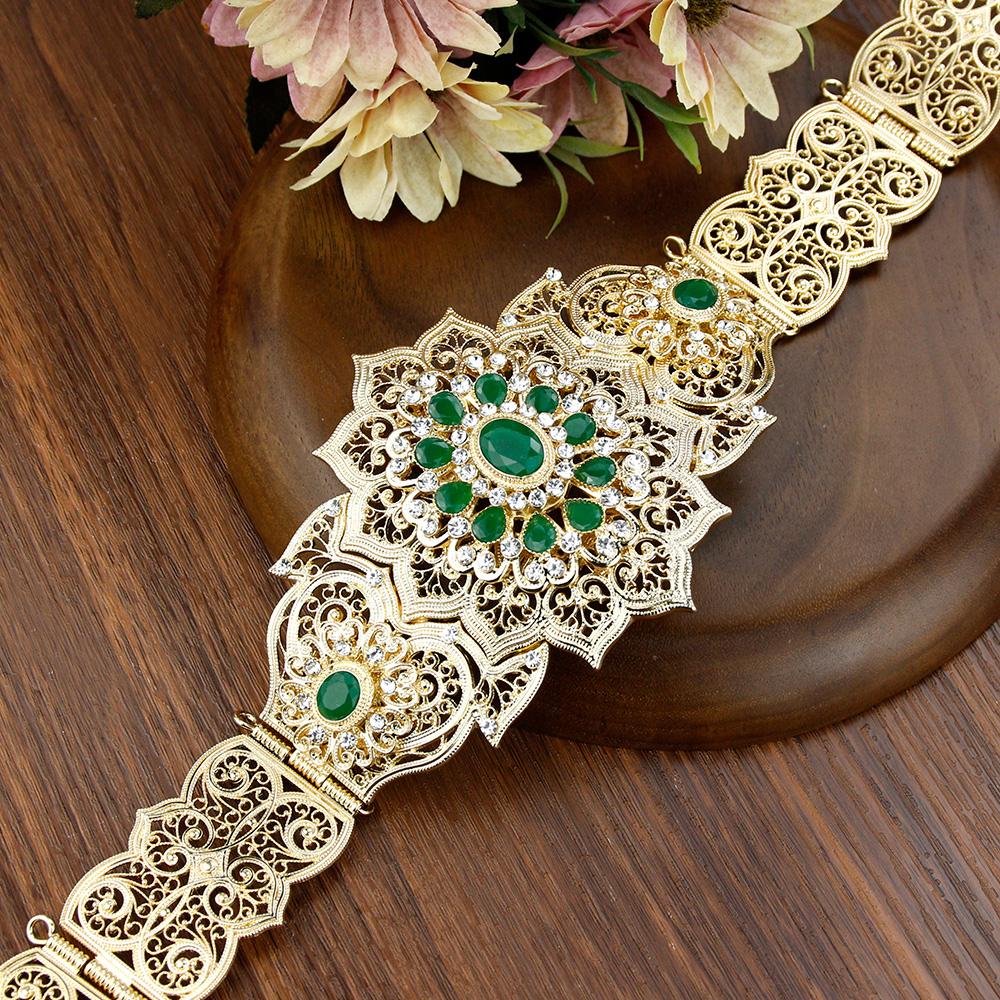 Пояс золотого цвета с кристаллами, свадебные украшения, женская цепочка на талию, регулируемая длина, цепочка для тела