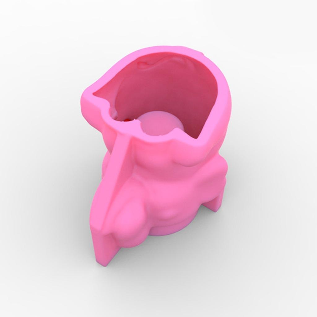 3D Flowerpot Silicone Mold Pen Holder Resin Mold for Epoxy Casting for Creative Christmas Craft for Home Office Ornament