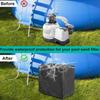 Pool Pump Cover Sand Filter Cover Easy-Install Waterproof Strainer Enclosure For Debris Removal Pet Safety Child Protection