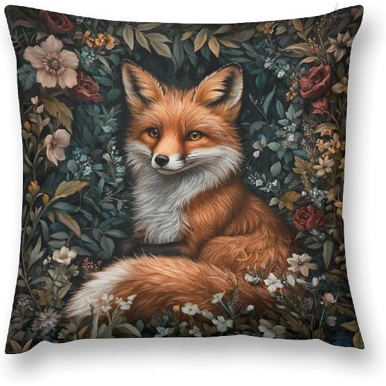 Cheetah Leopard Brown Decorative Throw Pillow Covers 18x18 Inch Farmhouse Cushion Cover Plush Pillow Case for Couch Sofa Bed Outdoor Home Decor