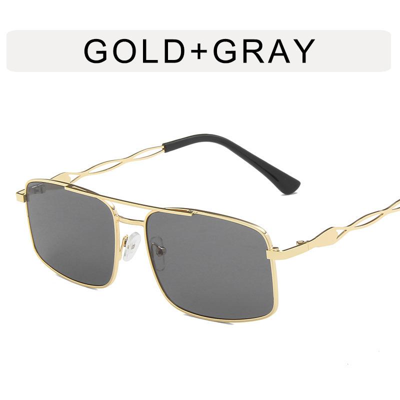 Солнцезащитные очки в металлической оправе Модные разноцветные женские пляжные солнцезащитные очки