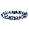 10mm Lucky Blue Evil Eye Bracelet Palm Butterfly Owl Elephant Pendant Charm Crystal Resin Beaded Bracelets for Women Men Jewelry