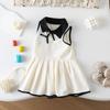 Платье для девочек, новый жилет для колледжа, стильное летнее детское платье принцессы, юбка для маленькой девочки, очень милая одежда