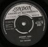 7-дюймовая пластинка ПЭТ БУН Джонни Уилл 45HLD9461 London Records 1961 Великобритания Рок Б/у