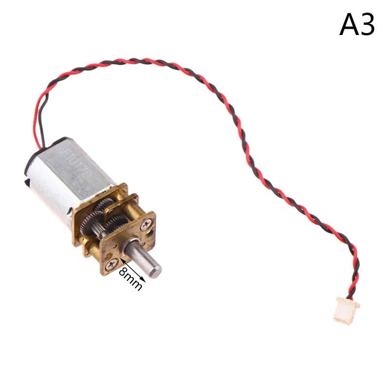 DC 3V-12V Мини-микрометаллический редукторный двигатель N20 с шестерней, DC-двигатели 60 об/мин, низкая скорость, полностью металлический редуктор, игрушка