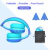 Детские наушники Bluetooth с микрофоном, детские беспроводные гарнитуры с защитой органов слуха с ограничением громкости 85 дБ, стереонаушники-вкладыши