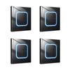 3 4 Gang Wall Button Light Switches Tempered Glass Panel LED Switches LED Indicators Reset Point Power Switches Enduring