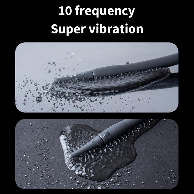 Men Urethral Catheter Vibrator Penis Plug Sounding Insertion Horse Eye Stick Stimulator Prostate Massager Masturbator Sex Toys