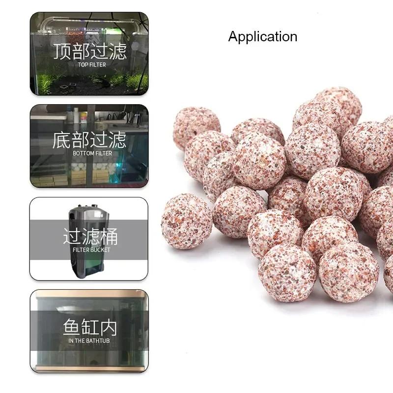100g 250g 500g Aquarium Fish Tank Filter Media Hollow Particles Biological Ball Bio Filter for Aquarium Accessories