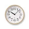 Lemnos Wall Clock Analog Natural Color Wood Riki S S Lemnos Natural Diameter 203 X Thickness 48mm WR-0401