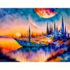 5D Diamond Painting Landscape Boat Embroidery Cross Stitch Full Round For Adults Kits Home Decor Gift Diamond Art 30x40cm/12x16inch