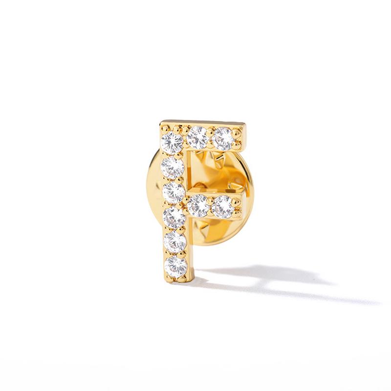 A-Z Letter Brooches For Women Initial Name Brooch Pins For Suit Shirt Collar Accessories Brooch Jewelry