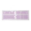 PBT Pudding Keycaps 129 Keys Translucent OEM Height Doubleshot Injection DIY Keycaps For Mechanical