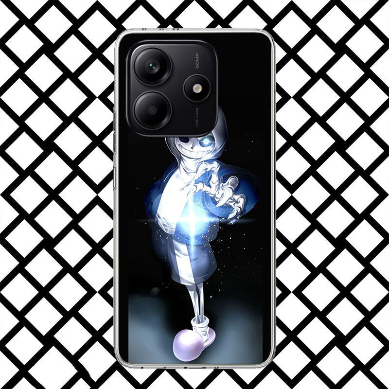 Чехол для телефона U-Undertale Sans Doggo для Xiaomi Redmi Note 15 14 14S 13 12 12S 11 Pro Plus 11E 11T 11S 10S 5G Мягкий чехол Fundas Red