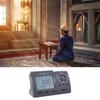 Hijir Calendar Muslim Table Clock Easy Setting Prayer Alarms Portable Tabletop Muslim Clock  Mecca