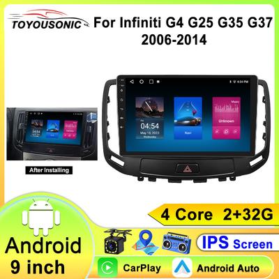 Android 13 Carplay Auto 2K экран автомобильный радиоприемник BT мультимедийный проигрыватель для Infiniti G4 G25 G35 G37 2006 - 2013 2 din автомагнитола стерео