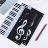 Mirhua A4 Size Music File, Writable, Non-Reflective, 4-Sided, Holds 6 Sheets, 4-Page Opening, Sheet Music, Composition, Lesson File, Digital Piano Acc
