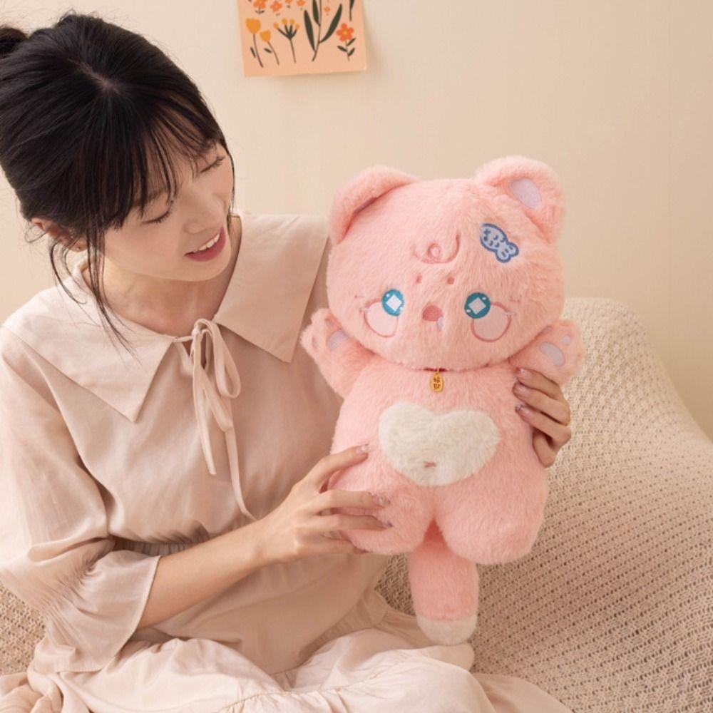 PP Хлопок Милые Плюшевые Игрушки Кошки Привлекают Богатство Плюшевая Кукла Черная Кошка Дети Девочка