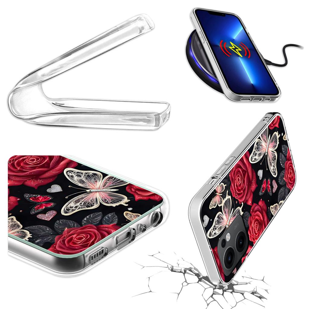 Etui Do Oppo Reno 13F 5G / 13 Fs 5G Foto Case Plecki Motyle + Szkło 9H