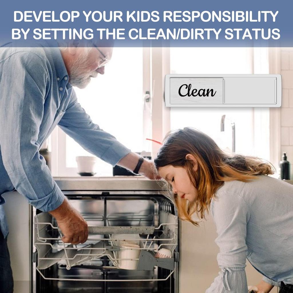 Знак «Чистый грязный магнит для посудомоечной машины» Знак «Чистый грязный магнит для посудомоечной машины» Индикатор «Чистый грязный магнит для посудомоечной машины» Организация кухни