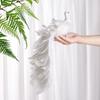Beautiful Christmas Tree Decoration White Real  Feather Pendant Gift Simulation White Peacock