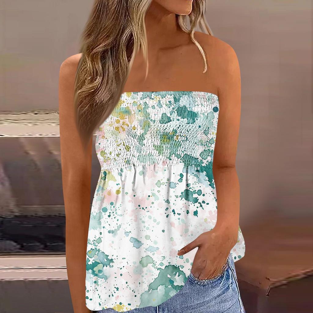 2024 топы для женщин, милая сексуальная футболка без рукавов с открытыми плечами и цветочным принтом