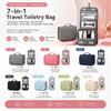 2-Fold Travel Cosmetic Bag Foldable Makeup Organizer Portable Toiletry Organizer  Daily Grooming