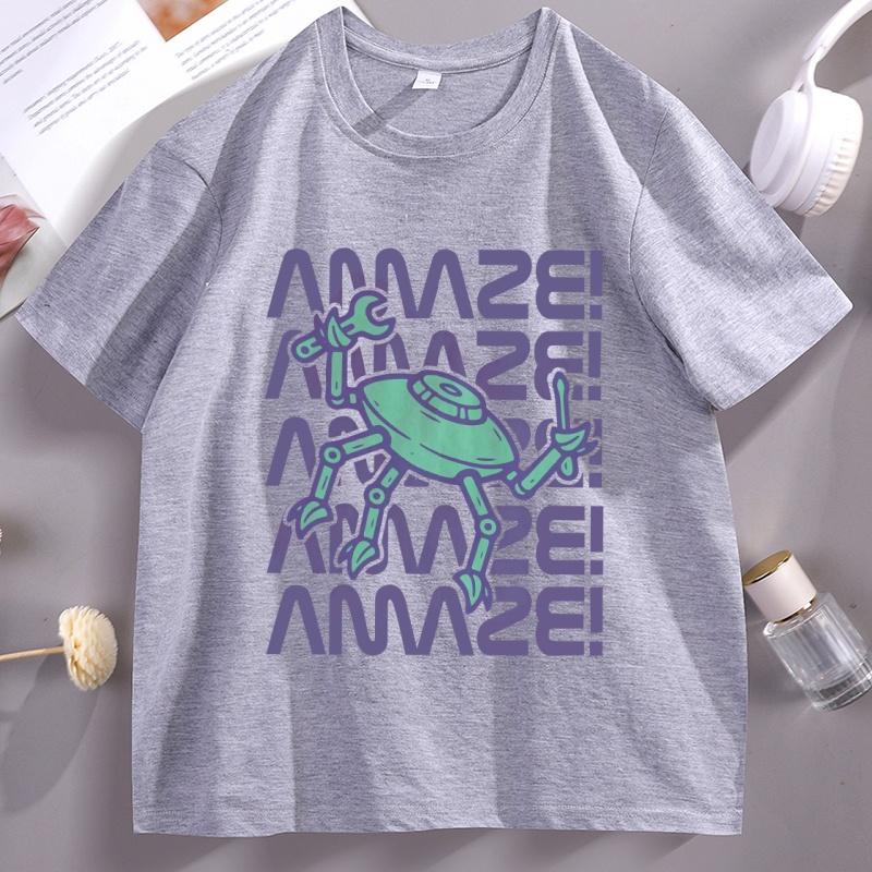 Project Hail Mary Rocky AMAZE Tshirt Unisex and Women New Summer Y2K Clothing Breathable Fashionable Round Neck Short Sleeved Top
