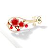 Ancient-style Flower Pipa Plum Blossom Brooch, High-end Feminine Elegance, Exquisite Brooch, Retro Niche Brooch