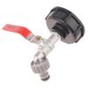 1 Set S60X6 Coarse Thread To Alloy 1/2" 3/4" Faucet With 15Mm Quick Connect Garden And Home Valve Parts Ibc Tank Tap Adapter